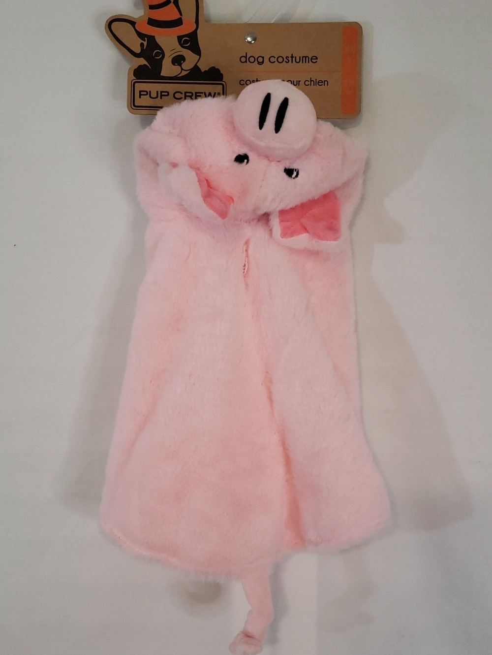 Pup Crew Pink Plush Pig Dog Costume, XS